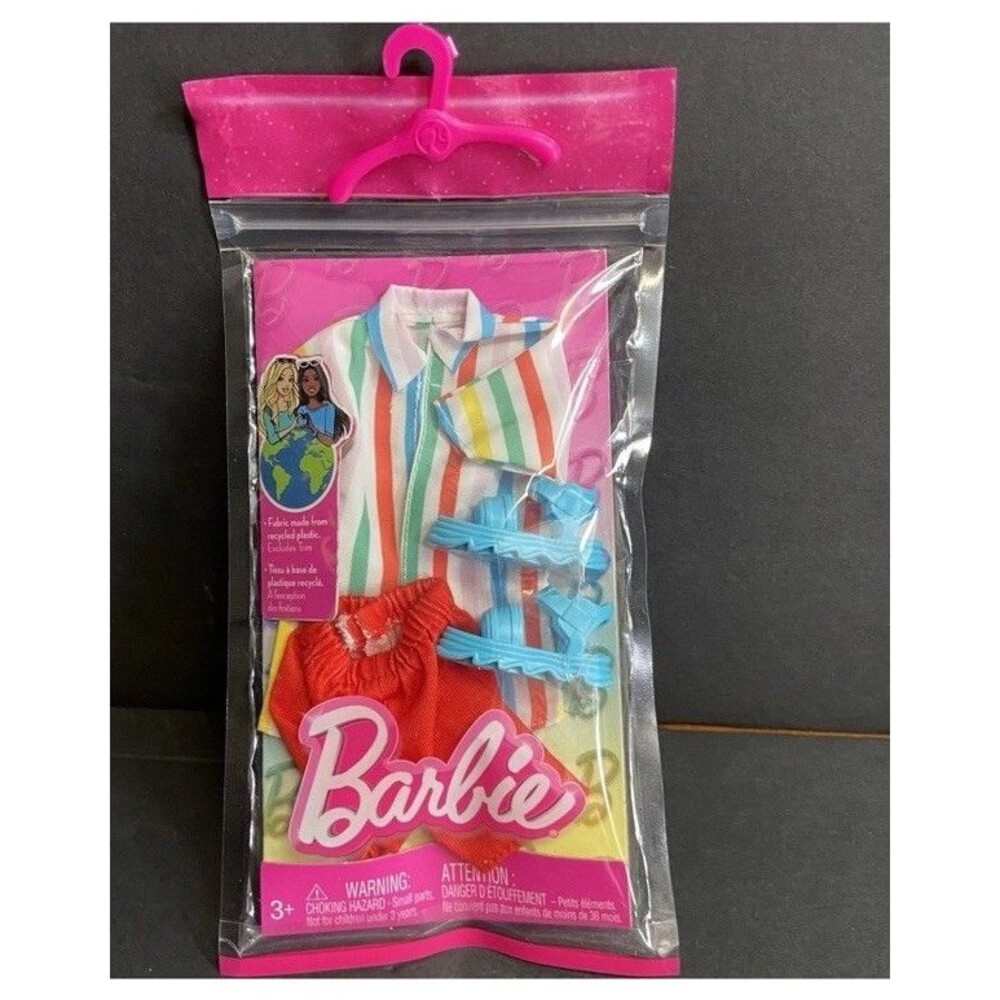 Barbie Fashion Pack HRH33 – Shirt, Shorts & Shoes Outfit NIP